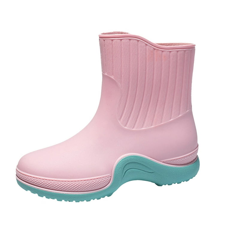 Rain shoes for Men Womens Rain Boots Hardwearing Anti Slip On