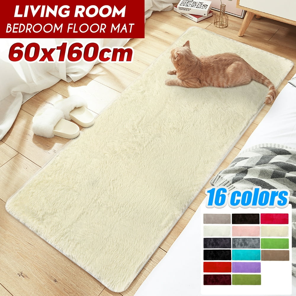 63x24 inch Comfortabel Fluffy Floor Carpet Nonslip Washable Bedroom