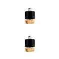 thumbnail image 3 of Riwesomey Válvula de latón 2W-025-08 G1/4in, válvula de solenoide eléctrica de 2 vías, válvula mecánica normalmente cerrada para mejorar AC220V 2Conjunto, 3 of 6