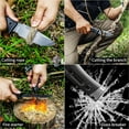 thumbnail image 4 of 3.8'' Fixed Blade Knife with Fire Starter, Premium DC53 Steel Full Tang Tactical Knives for Men,  Kydex Sheath  (Gray), 4 of 12