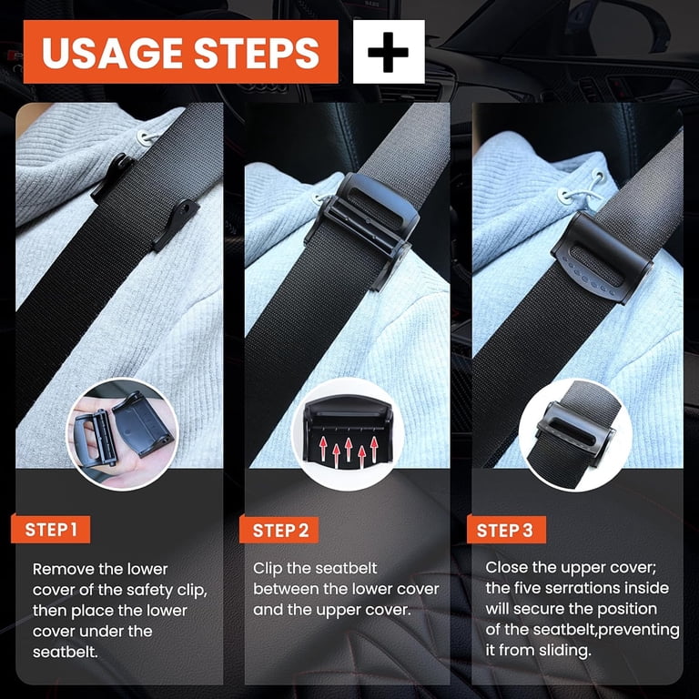 Car Safety Seat Belt Clip Adjuster Buckle Strap Stopper Clamps Safe Car Safety Seat Belt Clip Adjuster Buckle Strap Stopper Clamps Safe