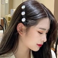 thumbnail image 3 of Sparkling Crystal Stone Braided Hair Clips for Women, Double Braided Hair Clip Glitter Rhinestone Hair Clip Duckbill Hairpin for Styling, 3 of 5
