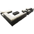thumbnail image 5 of Modway Fusion Ensemble Sectionnel de Patio Extérieur 12 Pcs en Espresso Blanc, 5 of 5