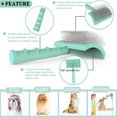 thumbnail image 3 of Pet Grooming Brush for Cats and Dogs, Needle Comb for Shedding and Loose Hair, Gentle Deshedding Tool, 3 of 9