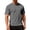 Gray_007, variant on Mens Textured T-Shirts Terry Cloth Shirts Summer Stretch Casual Short Sleeve Tee Shirts Gray 3XL