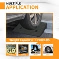 thumbnail image 5 of Wecarlle 2 Pack Rubber Curb Ramps for Driveway 3.1 Inch Rise Threshold Ramp for Low Cars Lawn Mower Shed 7000lbs Load Capacity, 5 of 6