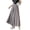 Grey, variant on Xioeram Women Wide Leg Pleated Pants Elastic High Waist Chiffon Pants Summer Loose Fit Solid Color Casual Trousers Streetwear