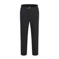 thumbnail image 2 of Birdeem Mens Pants Solid Color Drawstring Breathable Cotton Linen Loose Casual Pants, 2 of 12