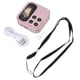 thumbnail image 1 of 2G Flip Mobile Phone for Seniors, Dual SIM, FM Radio, Media Player, LED Flashlight, HD Rear Camera, Small Flip Mobile Phone with Lanyard, Pink, 1 of 4