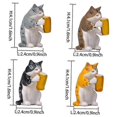 thumbnail image 4 of Cute Miniature Cat Garden Statue Decor, Outdoor Statues Outdoor Patio Table Decorations, Plant Decorations for Pots, 4 of 5