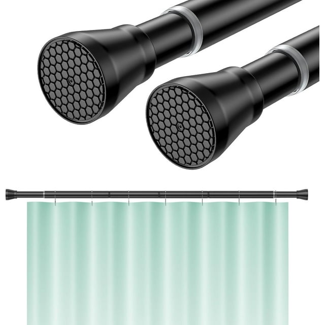 Tringle à Rideau à Tension en Tringle à Rideau Réglable Sans Perçage Tringle de Douche Extensible Tringle à Ressort Tringle à Tension à Pression Tringle à Rideau à Tension Tringle à Rideau à Ressort pour Fenêtre de Salle de Bain