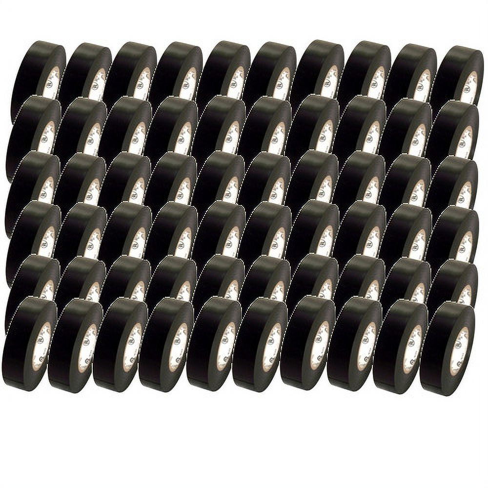 Premium All Weather 8 Mil Black Electrical Tape 1.5 X 66 Ft (64 Roll/Case)