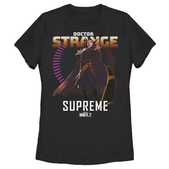 Women's Marvel What if…? Dr. Strange Graphic Tee Black Small