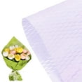 thumbnail image 1 of Uxcell Papel de Envoltura Floral de 10 Hojas, Papel de Envoltura de Flores de Malla, Papel de Envoltura de Ramo Hueco Impermeable [Púrpura], 1 of 1