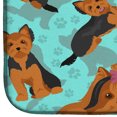 thumbnail image 4 of Carolines Treasures MLM1024DDM 21 x 14 in. Blue, Black & Tan Yorkie Dish Drying Mat, 4 of 5