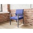 thumbnail image 4 of Pemberly Row Waiting Reception Guest Chair Wood Frame in Blue, 4 of 5