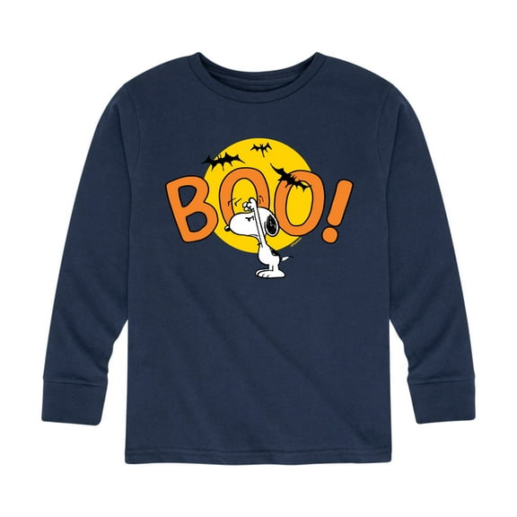 Peanuts - Snoopy Boo Art - Toddler And Youth Long Sleeve Graphic T-Shirt