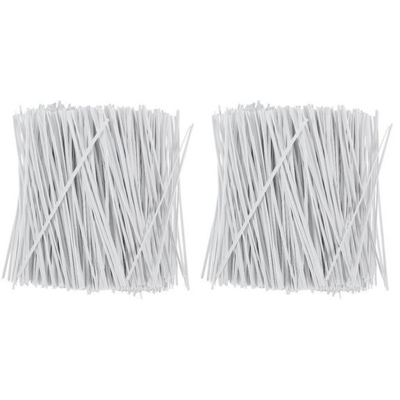 2000 Pcs Heavy Duty Wire Cable Ties with Small Iron Core for Household and Office Organization, Reusable and