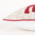 thumbnail image 4 of Rizzy Home Deer 14" x 26" Down Filled Pillow with Natural Cotton Duck Cover-Red, 4 of 5