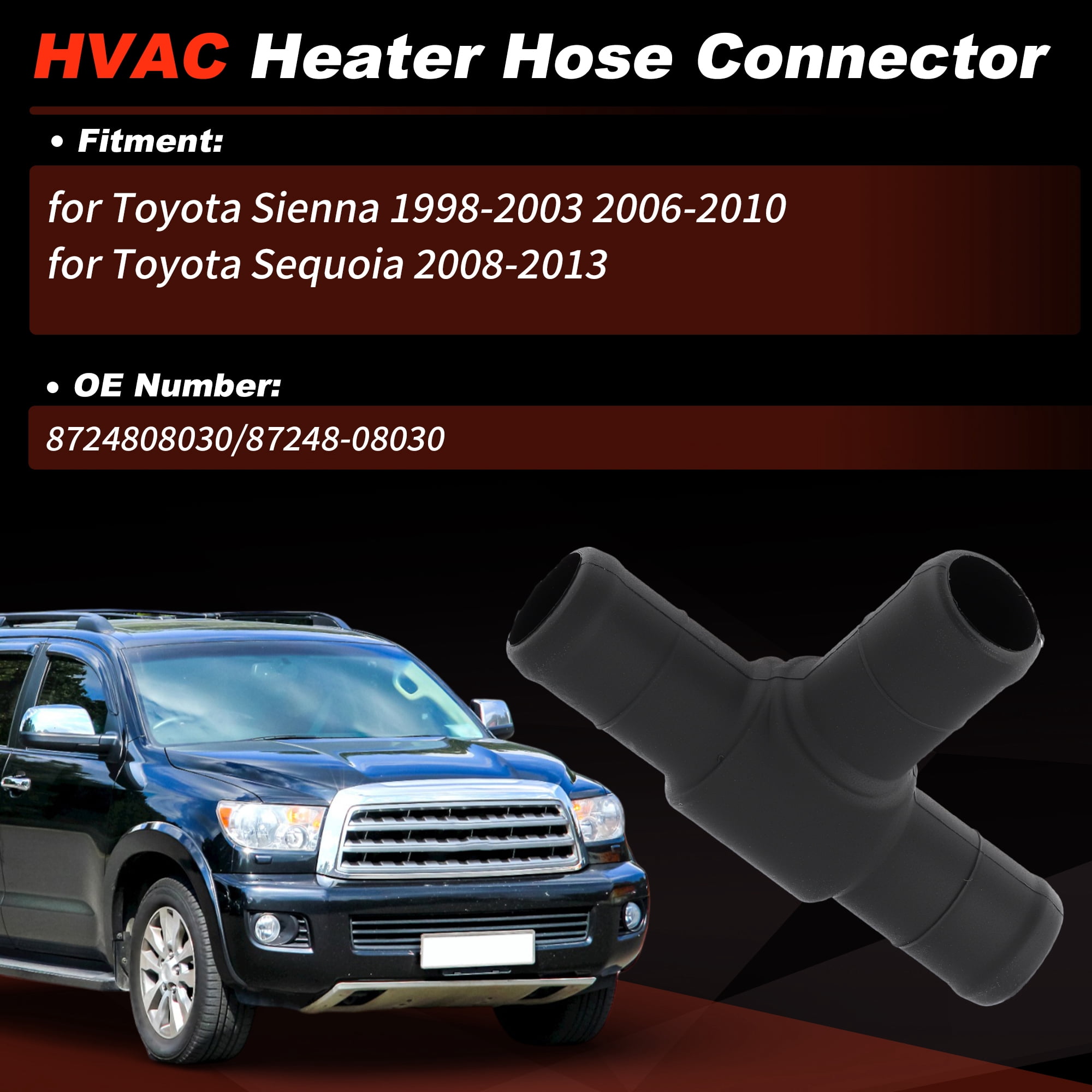 Unique Bargains Heater Water Inlet Pipe for Toyota Sienna 1998-2003 2006-2010