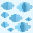 thumbnail image 5 of 16 PCS 3D Cloud Raindrop Decorations, Paper Raindrop Hanging Banners Hanging Ceiling Decor, 5 of 5