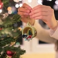 thumbnail image 6 of Beagle in Teacup Christmas Ornament with Santa Hat and Mini Tree, Festive Hanging Decor for Dog Lovers and Holiday Season Decorations - D, 6 of 9