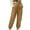 Khaki, variant on Chbgutlmr Plus Size Cargo Pants for Women Cinch Bottom Elastic Waist Trousers Casual Fitted Workout Outdoor Pants with Multi Pockets