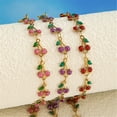 thumbnail image 6 of Lightweight Stainless Steel Cherry Oil Drop Bracelet Fashionable Jewelry Piece, 6 of 12