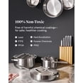 thumbnail image 3 of Caraway Stainless Steel Sauté Pan (4.5 Qt) - 5-Ply Stainless Steel - Oven Safe & Stovetop Agnostic - ,, 3 of 6