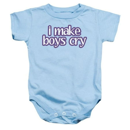 

Trevco ATA2645C-SS-4 I Make Boys Cry-Infant Snapsuit Light Blue - Extra Large - 24 Month