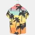 thumbnail image 4 of Yieetim Hawaiian Small V-Neck Short Shirts For Mens, Quickly Dry Summer Short Shirts , Tropical Vacation Stylish Print Beach Shirts, Vintage Print Board Shirts For Surfing XXXXL, 4 of 7