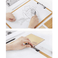 thumbnail image 4 of Carpeta de madera de gran capacidad con clip de perfil bajo para dibujar, esbozar, materiales de arte Zhivalor CPB-US-XD218-1, 4 of 5