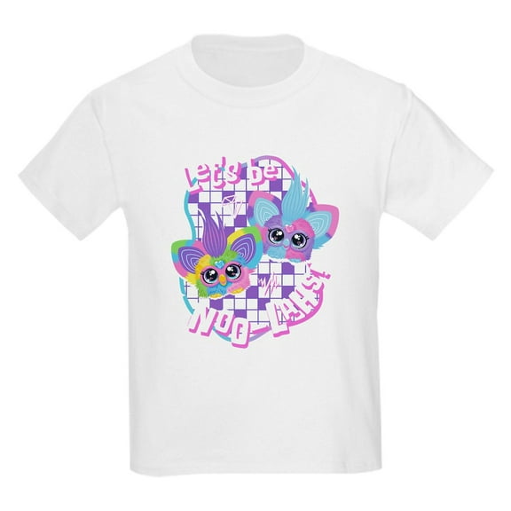 CafePress - Furby Let's Be Noo Lahs Kids T Shirt - Light Classic Kids Graphic, Short Sleeve T-Shirt, Sizes XS-XL