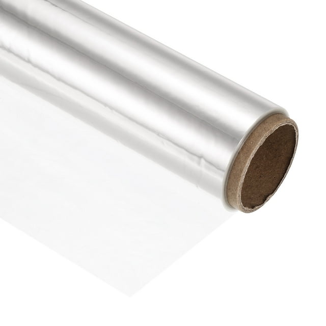 Unique Bargains 49ft x 16in Cellophane Wrap Wrapping Paper 2.2 Mil Thick, Clear 1 Roll