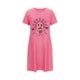 thumbnail image 5 of Camisón corto de talla grande para mujer, camisón de manga corta con estampado de pecho a la moda, camisón para mujer, 5 of 5