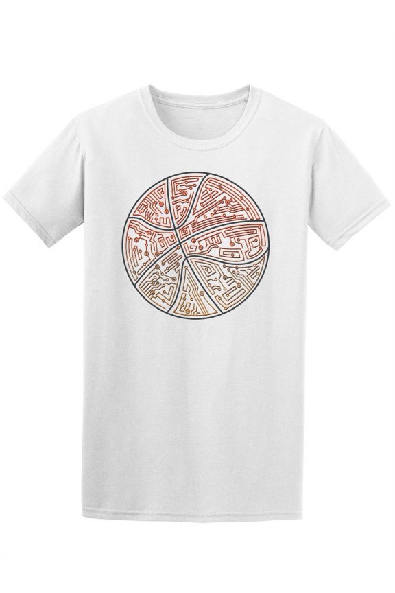 Digital Basket Ball T-Shirt Men -Image by Shutterstock, Male 4X-Large