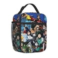 thumbnail image 3 of My Hero Academia Lunch Bag Anime Lunch Tote Bag Reusable Insulated Lunch Box Portable Lunch Bento Box For College Work Office Picnic 10*8*4 Inch, 3 of 9