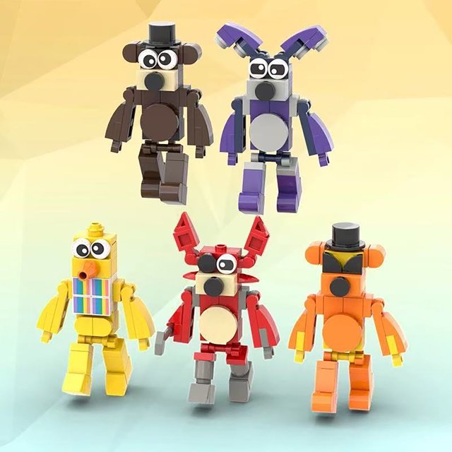Creativo juego muñeca MOC bloques de construcción niños montaje de bricolaje conjunto modelo de ornamento de oso de juguete, para los niños