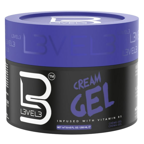 L3VEL3 Cream Hair Gel Curly Hair Gel 8.45 Oz