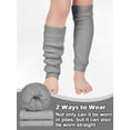 thumbnail image 4 of WarmHaven Winter Fleece Lined Leg Warmers for Women Knit Long Leg Warmers Warm Fleece Lined Boot Socks for Skating Daily Wear, 4 of 12