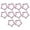 light pink, variant on 10Pieces Five Pointed Star Shaped Carabiner Heavy Duty Hanging Buckle Key Chain Clip for Keychains Home Outdoor Hiking Accessories
