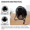 thumbnail image 4 of SHISUYAN Mini Desktop USB Clock Cooling Fan Portable Metal Build in Message Temperature Display Fan for, 4 of 9