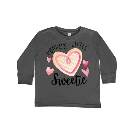 

Inktastic Poppy s Little Sweetie with Pink Heart Cookie Gift Toddler Boy or Toddler Girl Long Sleeve T-Shirt