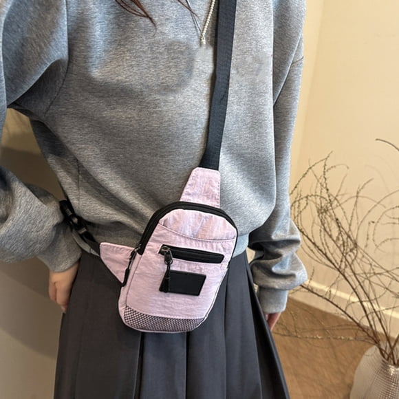 Multifunctional Uncomplicated Chest Bag Suitable For Outdoor Travel Messenger Bag Commut Backpack Mini Mobile Phone Bag