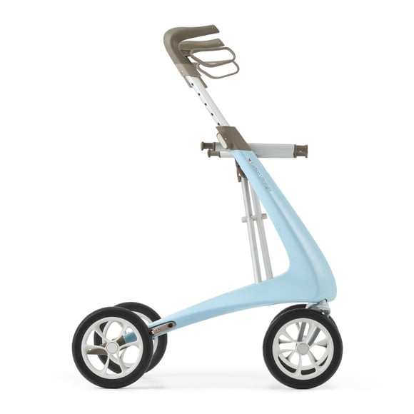 Andador ultraligero de carbono byACRE - Andador para adultos de 4,8 kg con 4 ruedas y asiento - Andador ligero con asiento y ruedas - Andador plegable con ruedas y asiento - Andador para adultos