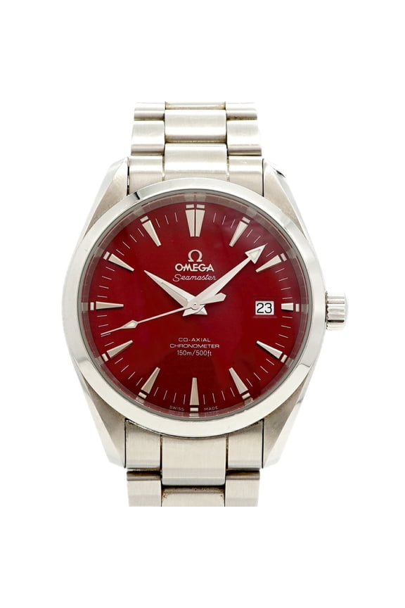 Pre-Owned Omega Seamaster Aqua Terra Marui Limited Edition 2503.60 Red Dial Men's Watch