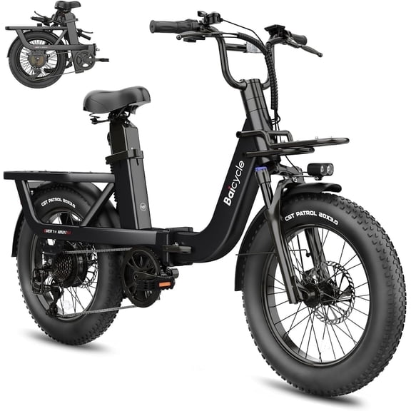 Baicycle A02 Peak 1500W Foldable Electric Bike, 20" Fat Tire All-Terrain Bikes, 48V 15.3Ah 30mph Ebike for Adults,UL2849 Safety Certified.