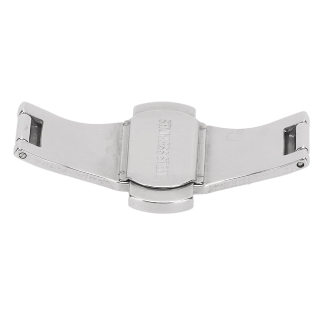 Cierre De Reloj, Hebilla De Reloj Universal De Alto Brillo Con Doble Botón Para Correa De Reloj De Acero