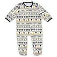 thumbnail image 2 of Newborn WEAR by Erin Andrews Pittsburgh Penguins Allover Print Full-Zip Sleeper & Bib Christmas Set, 2 of 3