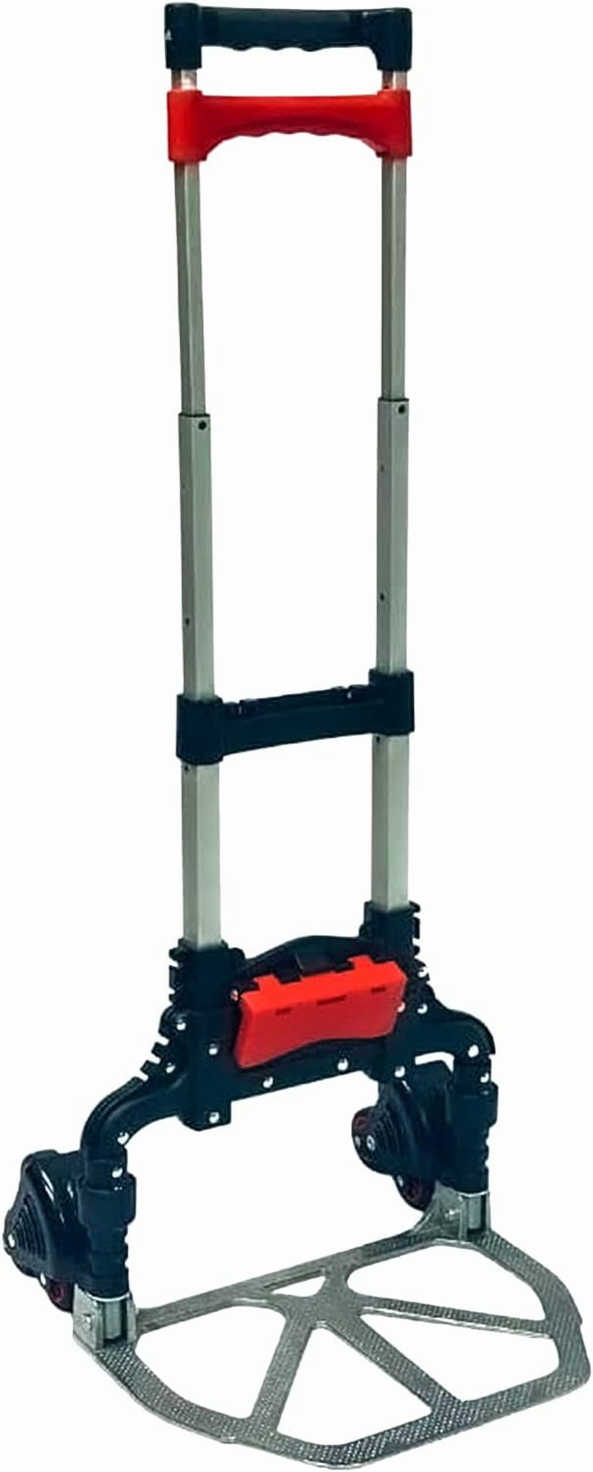 Stair Climbing Hand Truck with 6 Wheels, Folding Aluminum Dolly for Heavy Loads